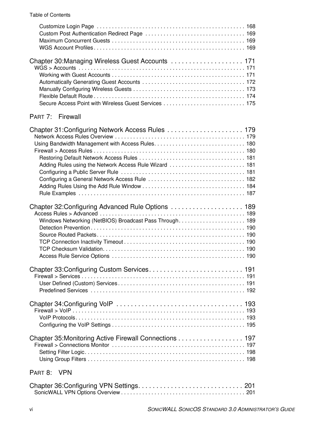 SonicWALL 3 manual Part 8 VPN 