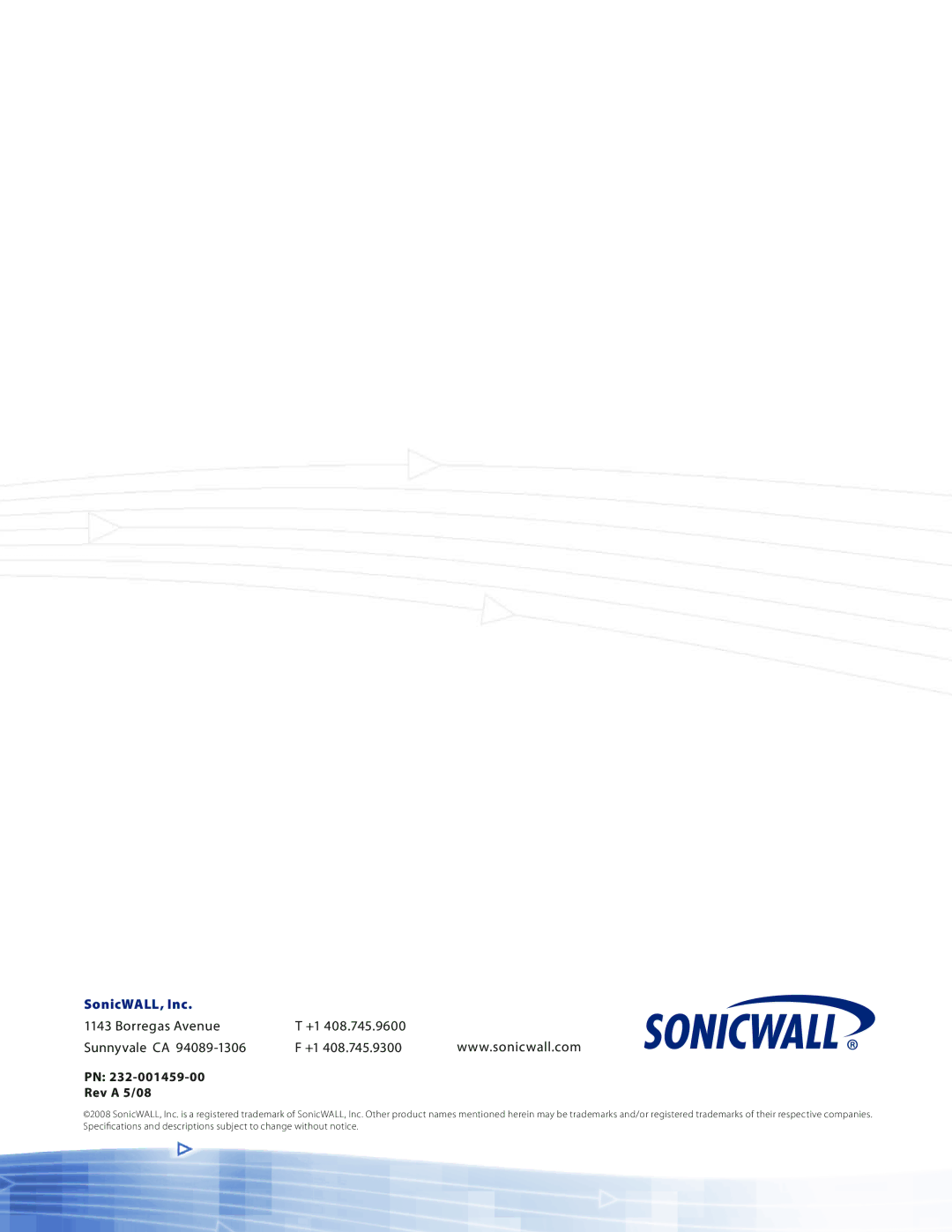 SonicWALL 4000 manual SonicWALL, Inc 