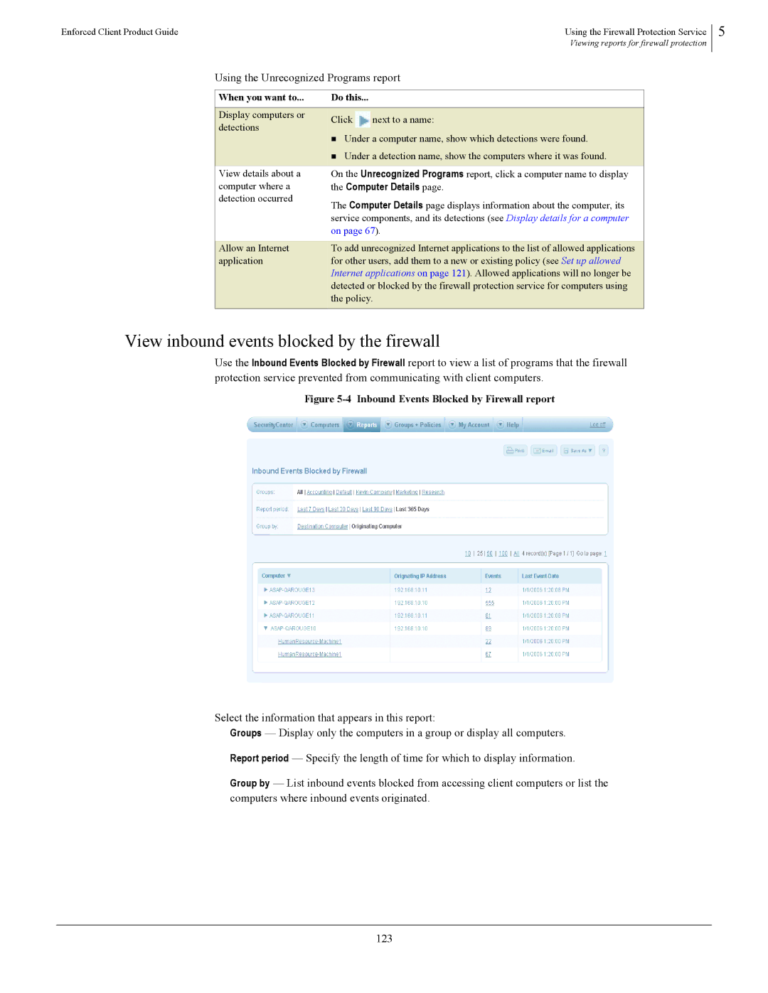 SonicWALL 4.5 manual View inbound events blocked by the firewall, Allow an Internet, Application, Policy 