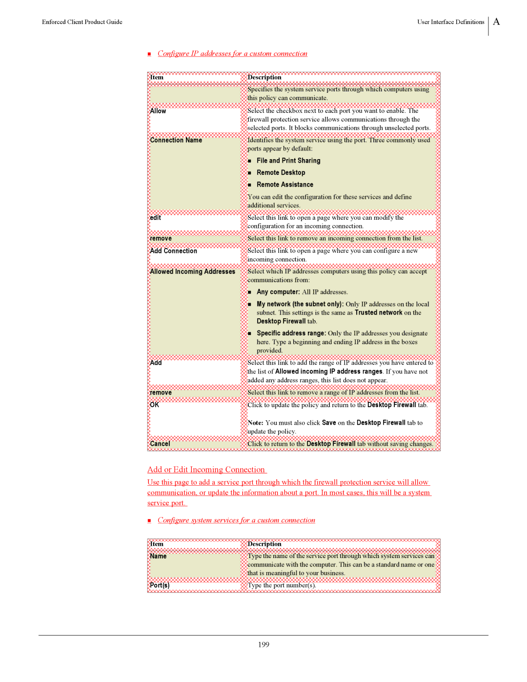 SonicWALL 4.5 manual Add or Edit Incoming Connection, 199 