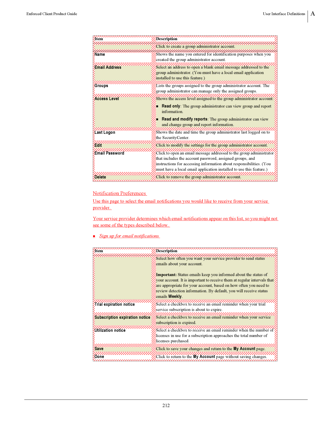 SonicWALL 4.5 manual Notification Preferences, 212 