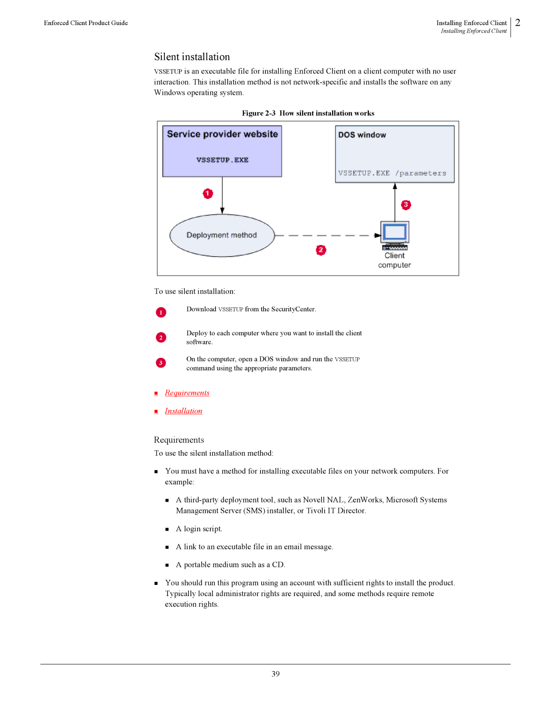 SonicWALL 4.5 manual Silent installation, To use silent installation 