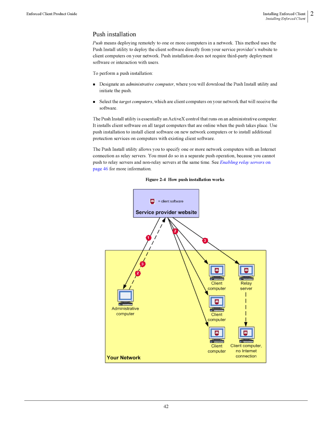 SonicWALL 4.5 manual Push installation, How push installation works 