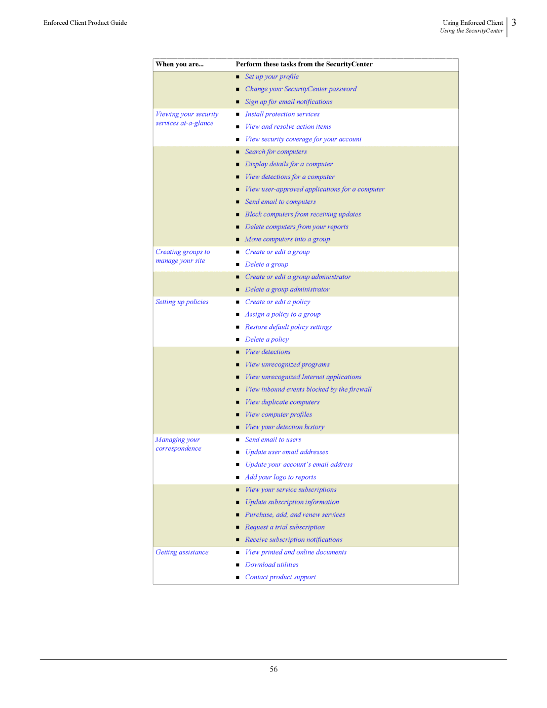 SonicWALL 4.5 manual When you are, Setting up your account 