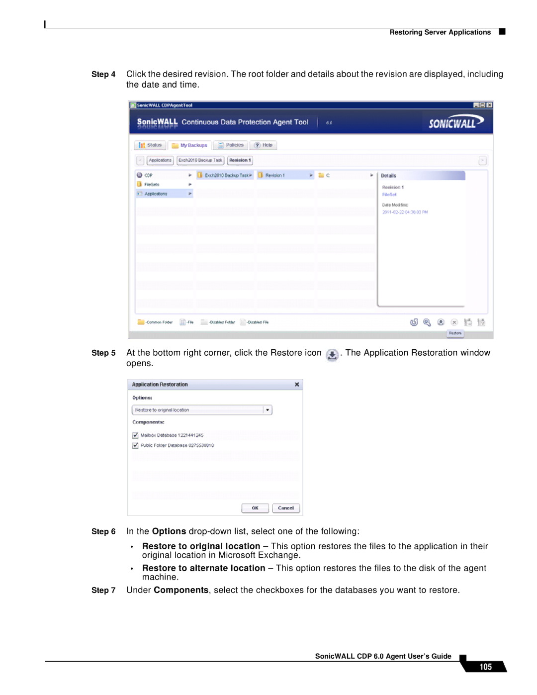 SonicWALL 6 manual 105 