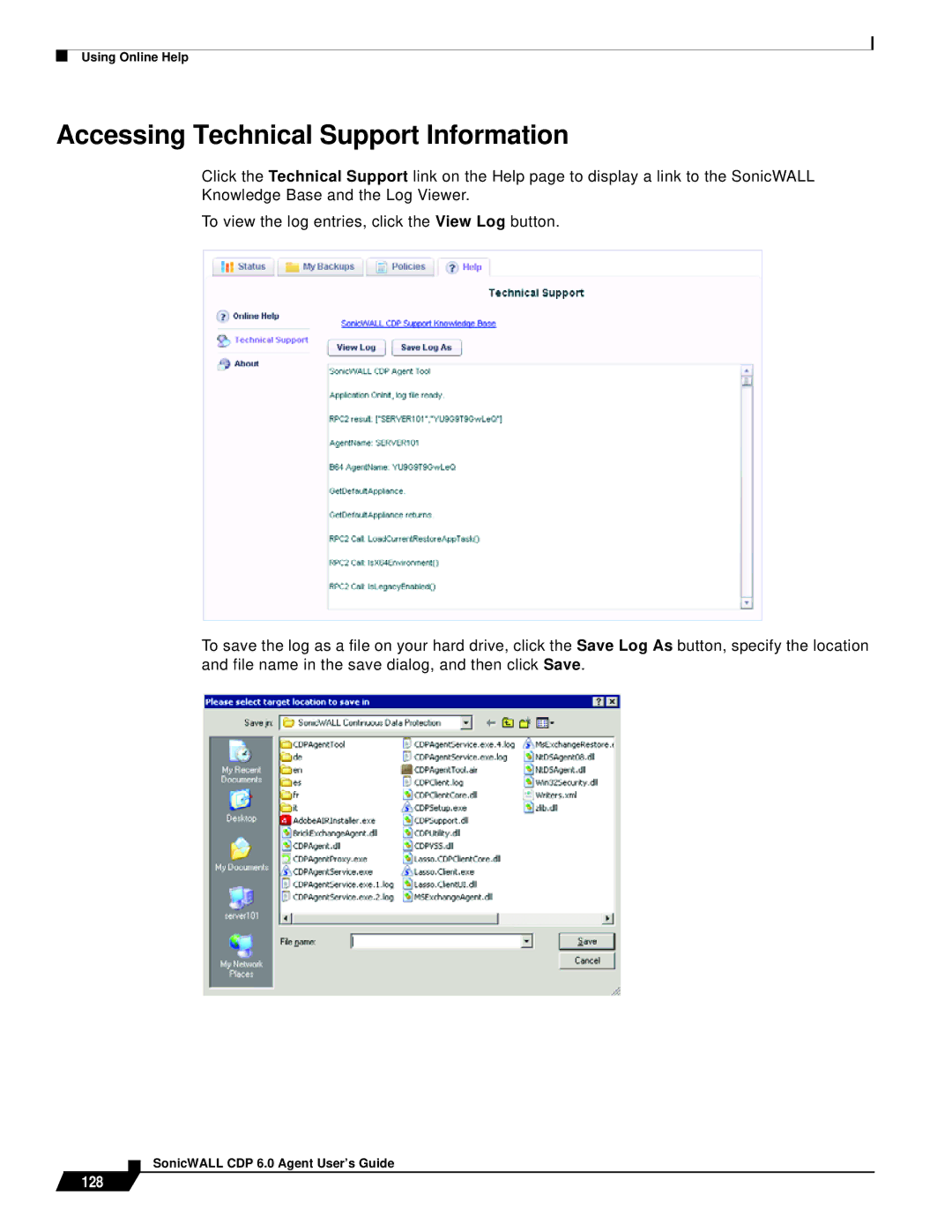 SonicWALL 6 manual Accessing Technical Support Information, 128 