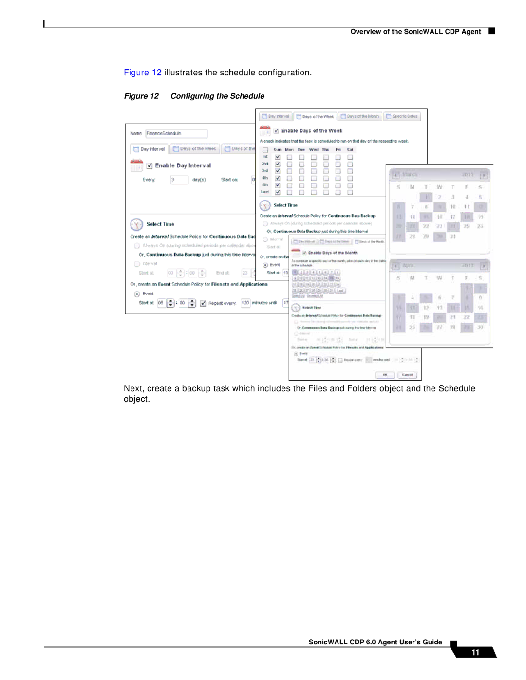 SonicWALL 6 manual Illustrates the schedule configuration 