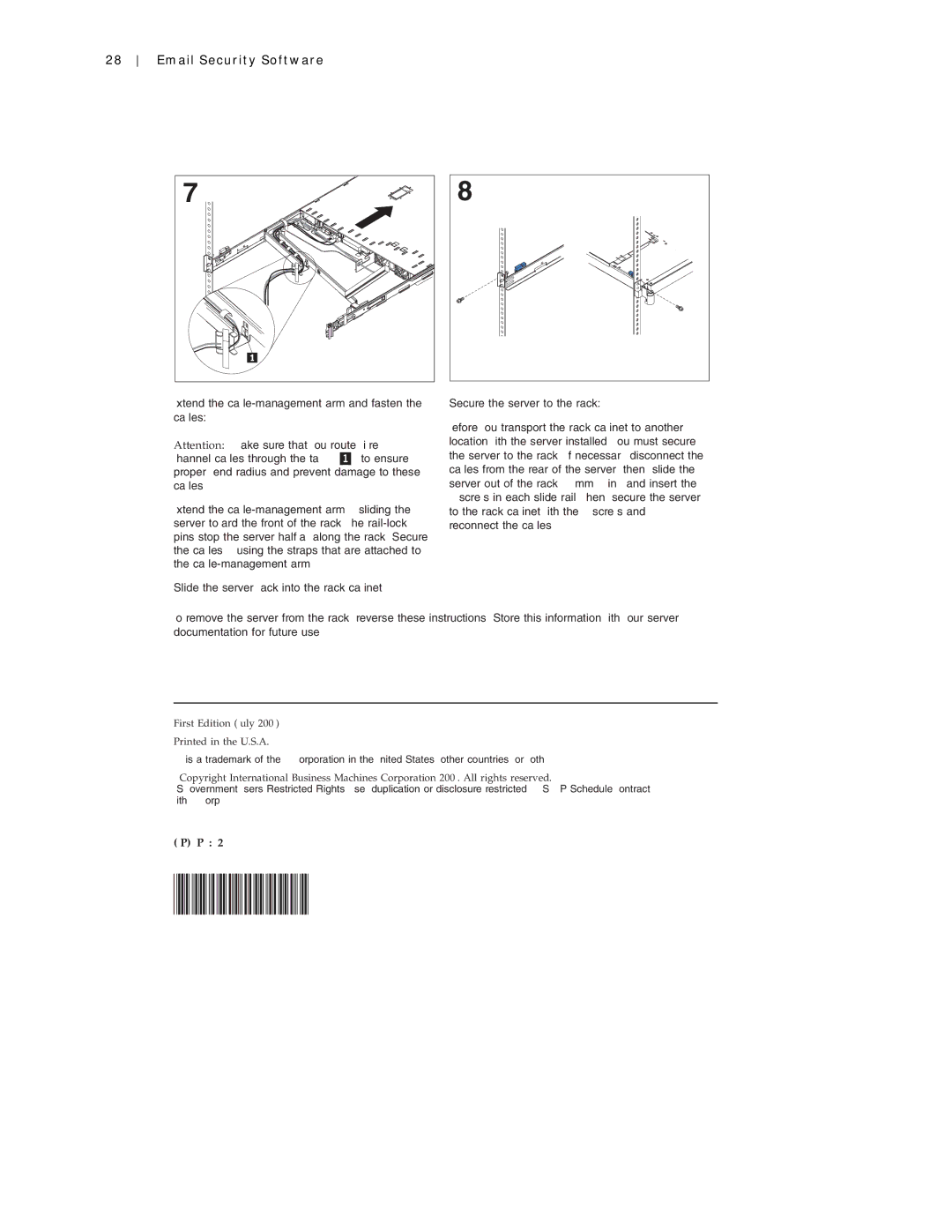 SonicWALL Email Security 7.0 8000 manual 1P P/N 25K9195 