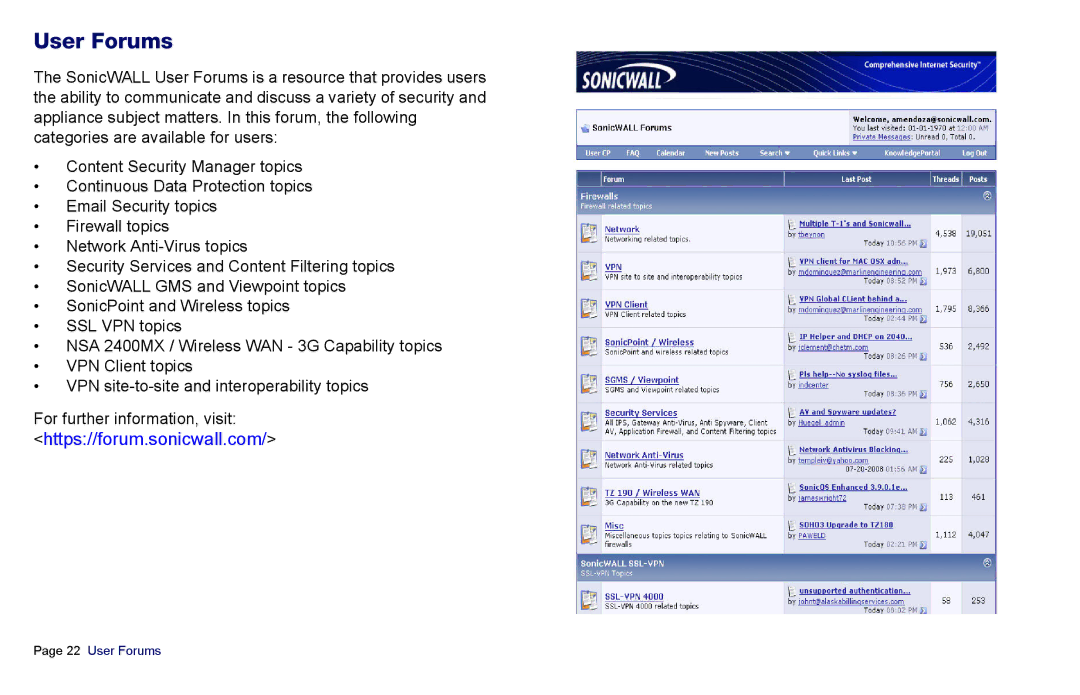 SonicWALL es4300 manual User Forums 