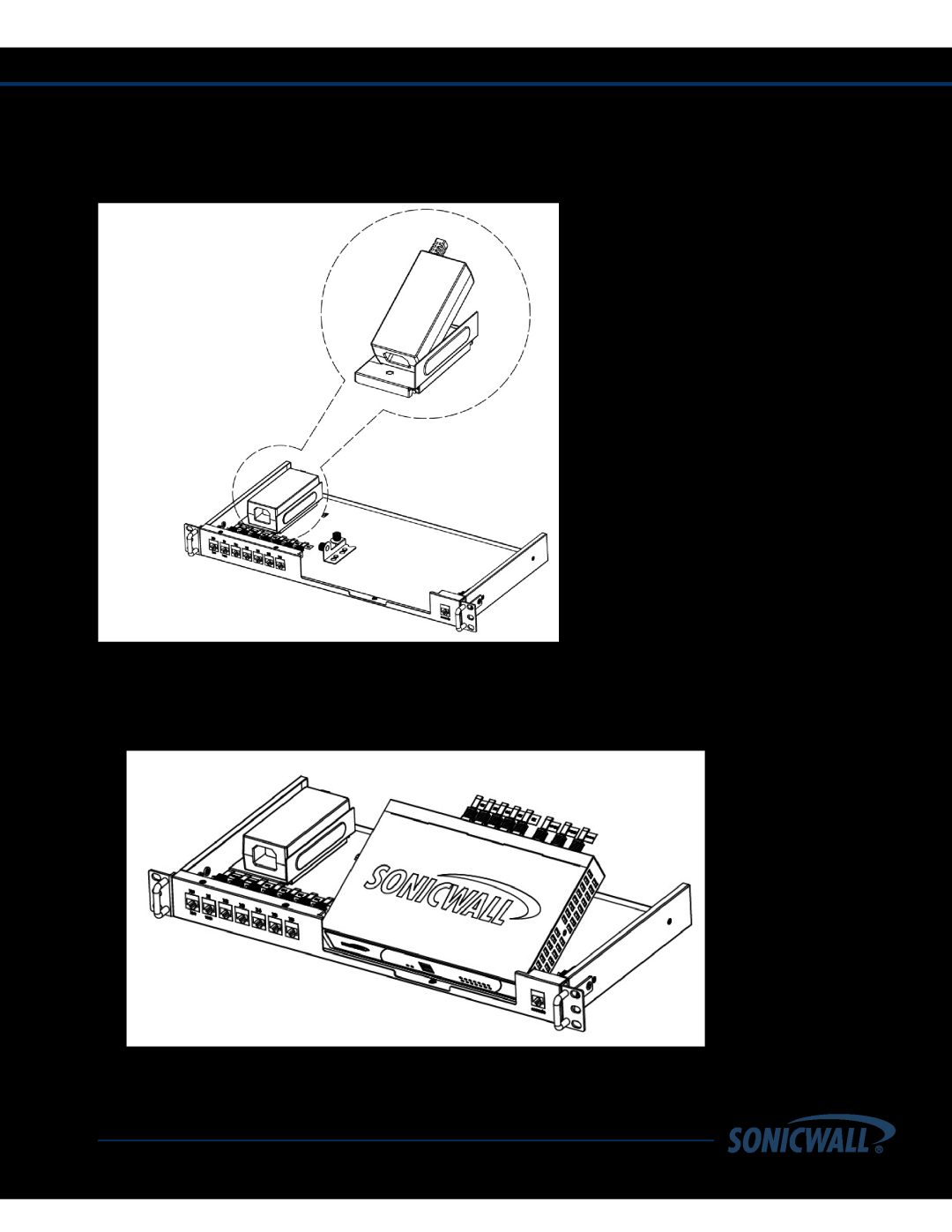 SonicWALL nsa220 manual Insert Adapter Tray - Insert the Appliance, Installation Guide 