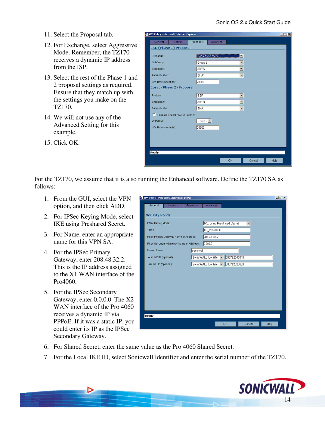 SonicWALL quick start Sonic OS 2.x Quick Start Guide 