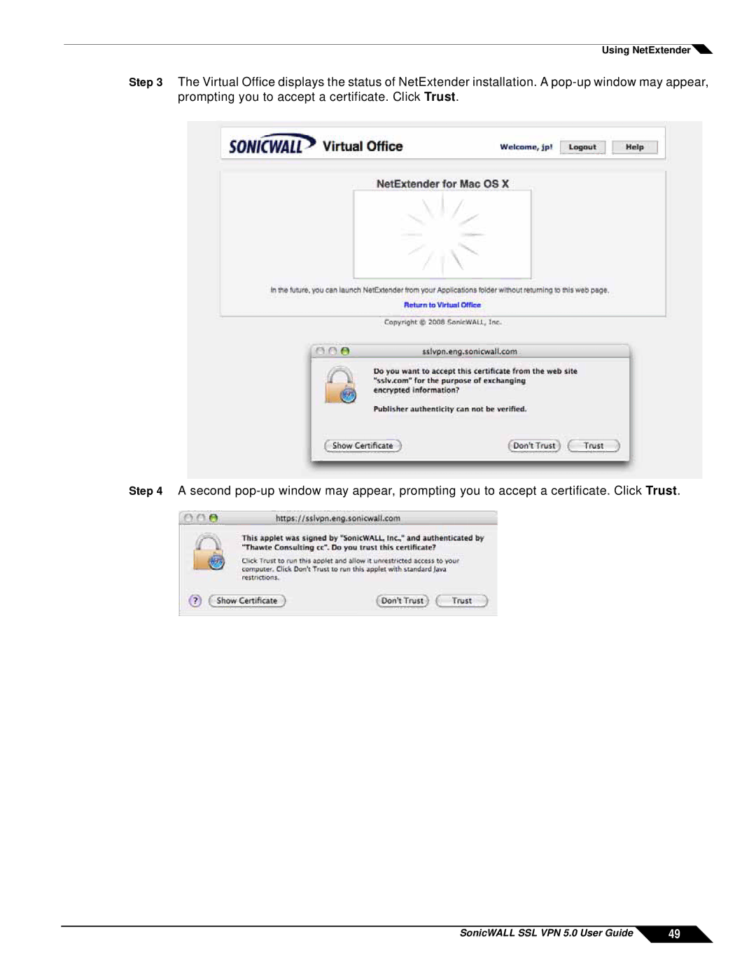 SonicWALL manual SonicWALL SSL VPN 5.0 User Guide 