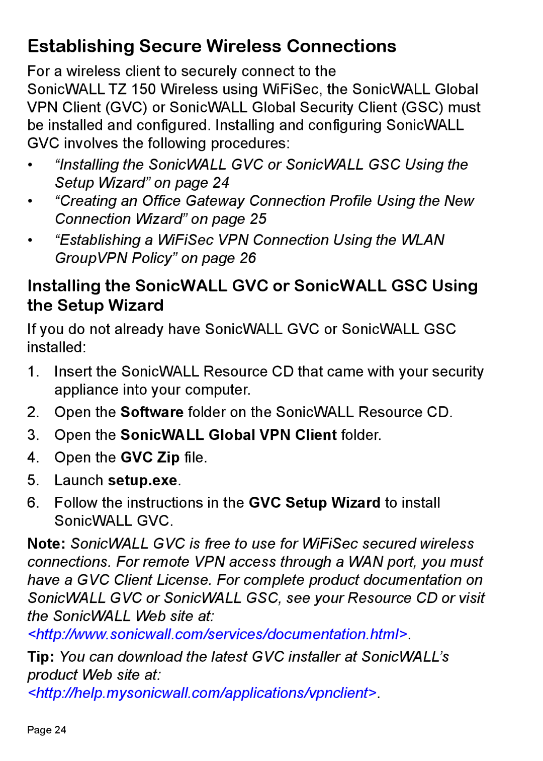 SonicWALL TZ 150 Wireless manual Establishing Secure Wireless Connections, Open the SonicWALL Global VPN Client folder 