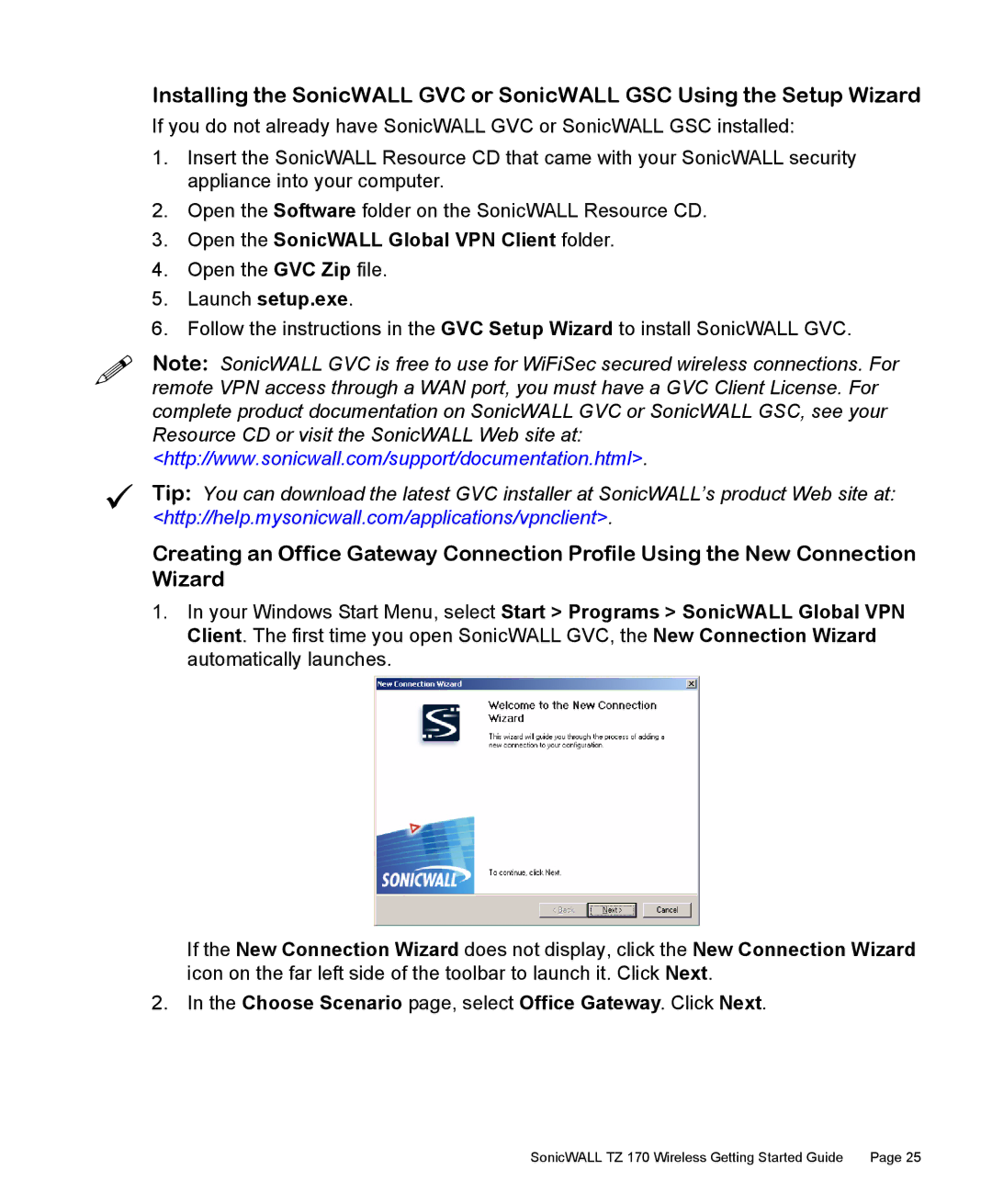 SonicWALL TZ 170 manual Open the SonicWALL Global VPN Client folder, Launch setup.exe 