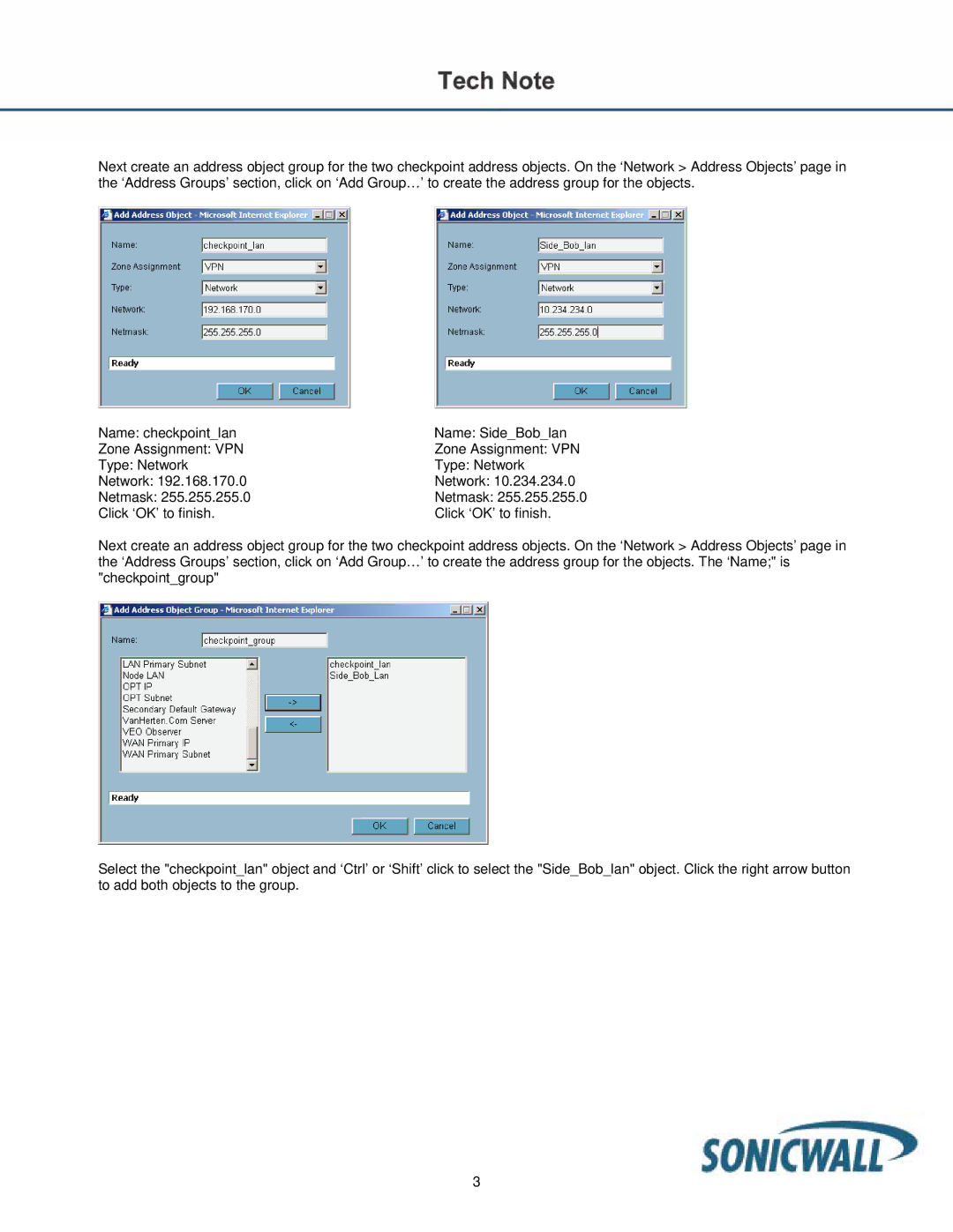 SonicWALL TZ170 manual Netmask 