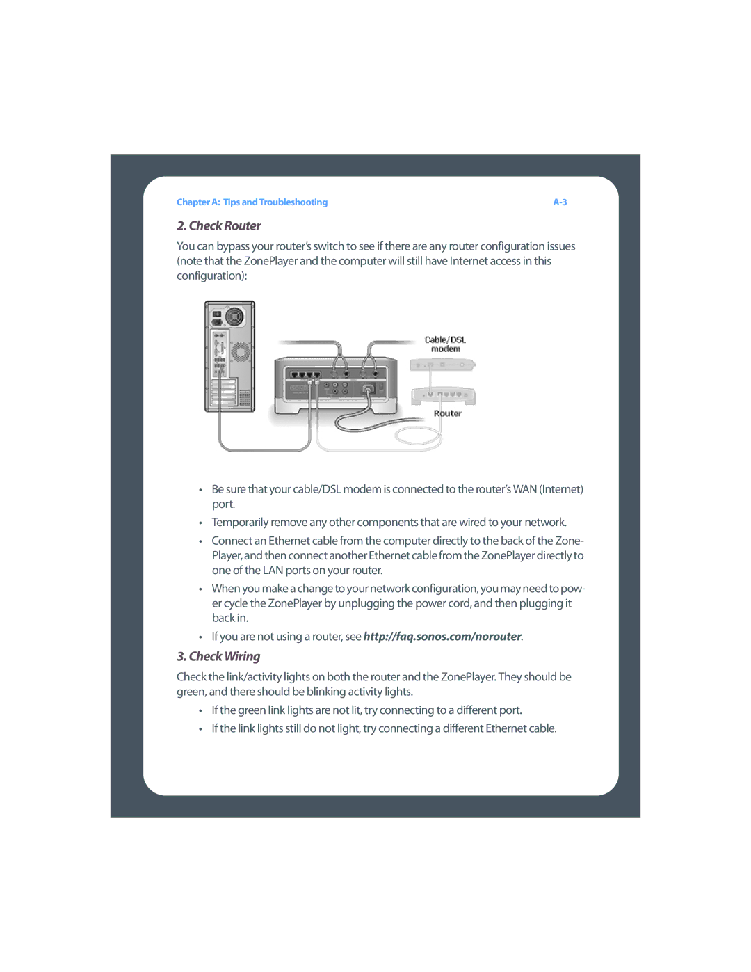 Sonos Digital Music System manual Check Router 