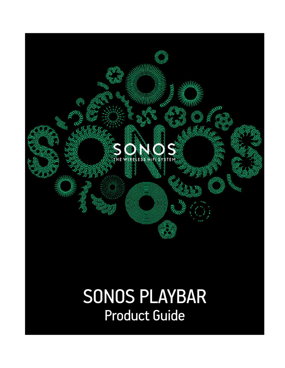 Sonos PLAYBAR manual Sonos Playbar 