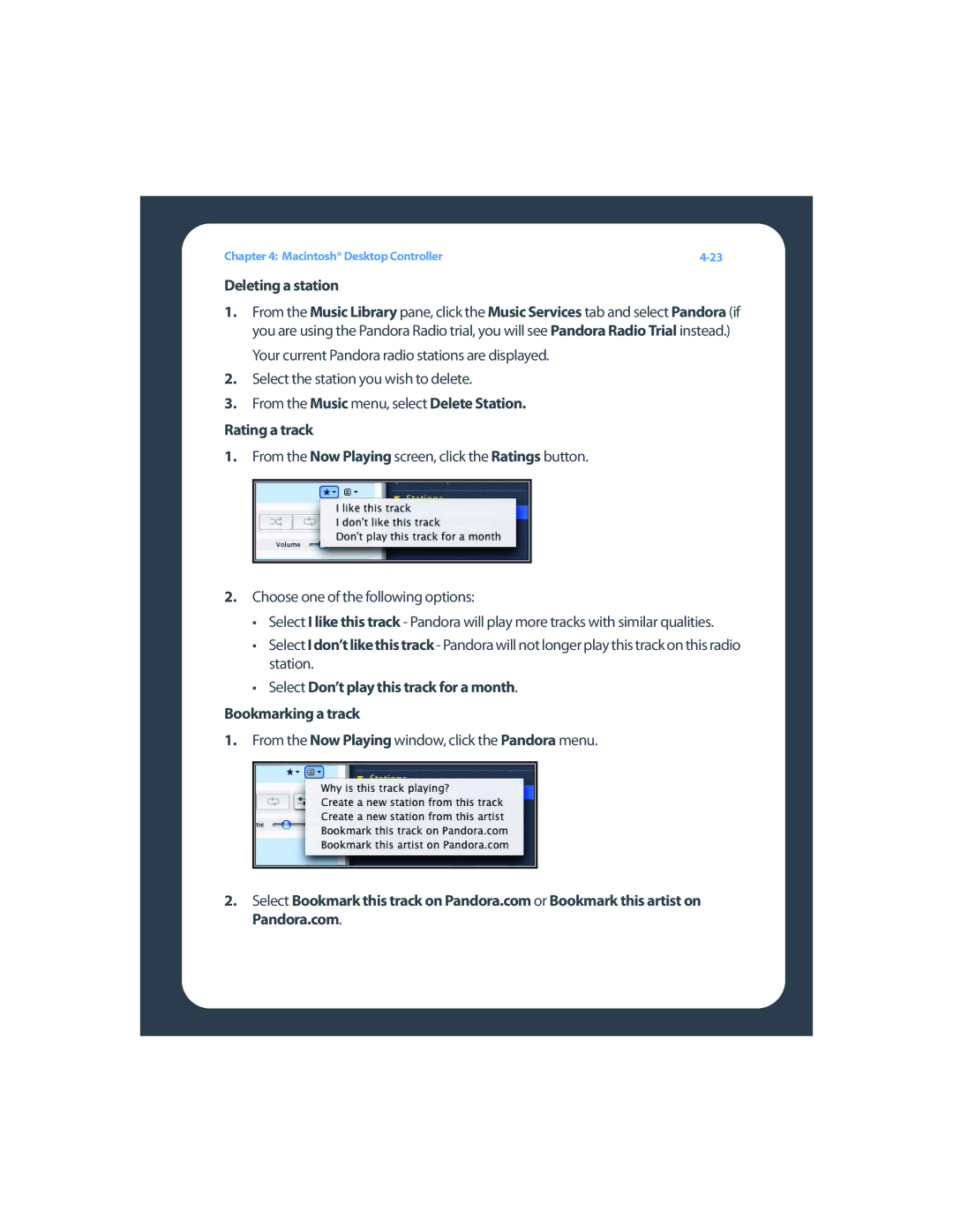 Sonos ZP80F manual Deleting a station 