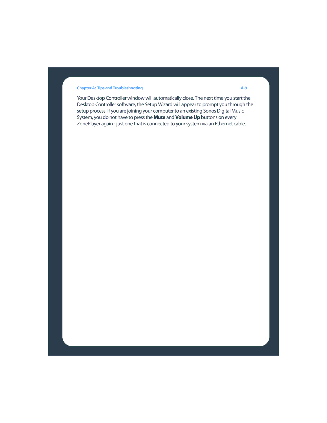 Sonos ZP80F manual Chapter a Tips and Troubleshooting 