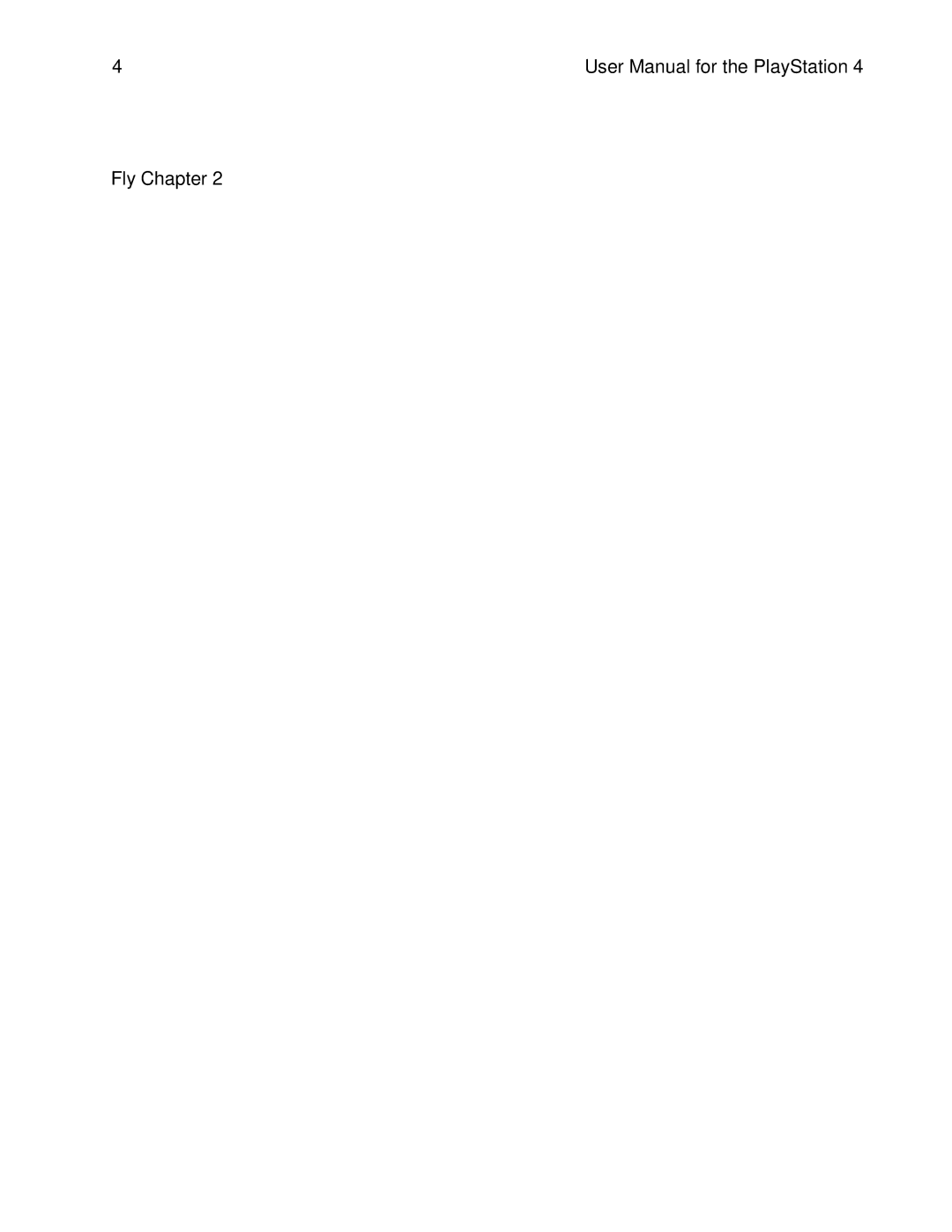 Sony 00058 user manual Fly Chapter 