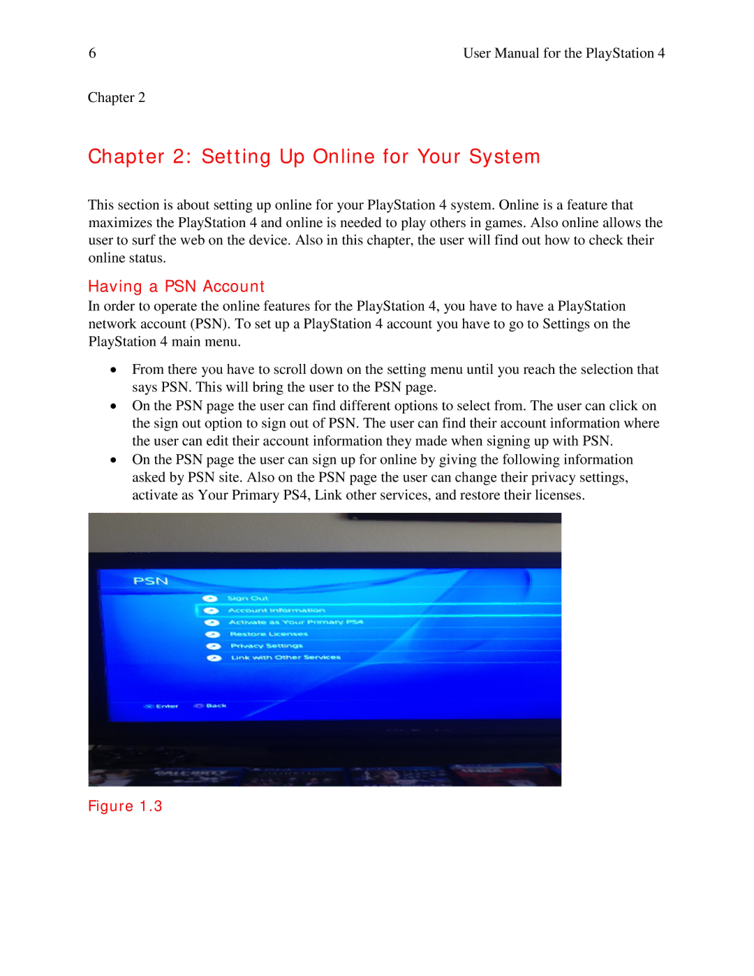 Sony 00058 user manual Setting Up Online for Your System 