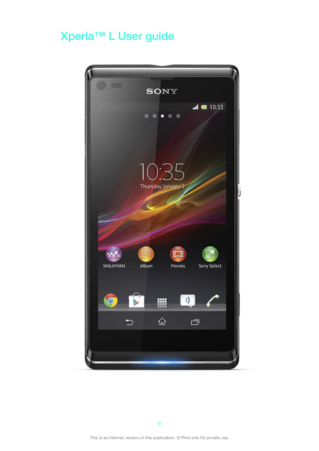 Sony 1271-1957, 1271-1959, 1271-1960, C2105 manual Xperia L User guide 