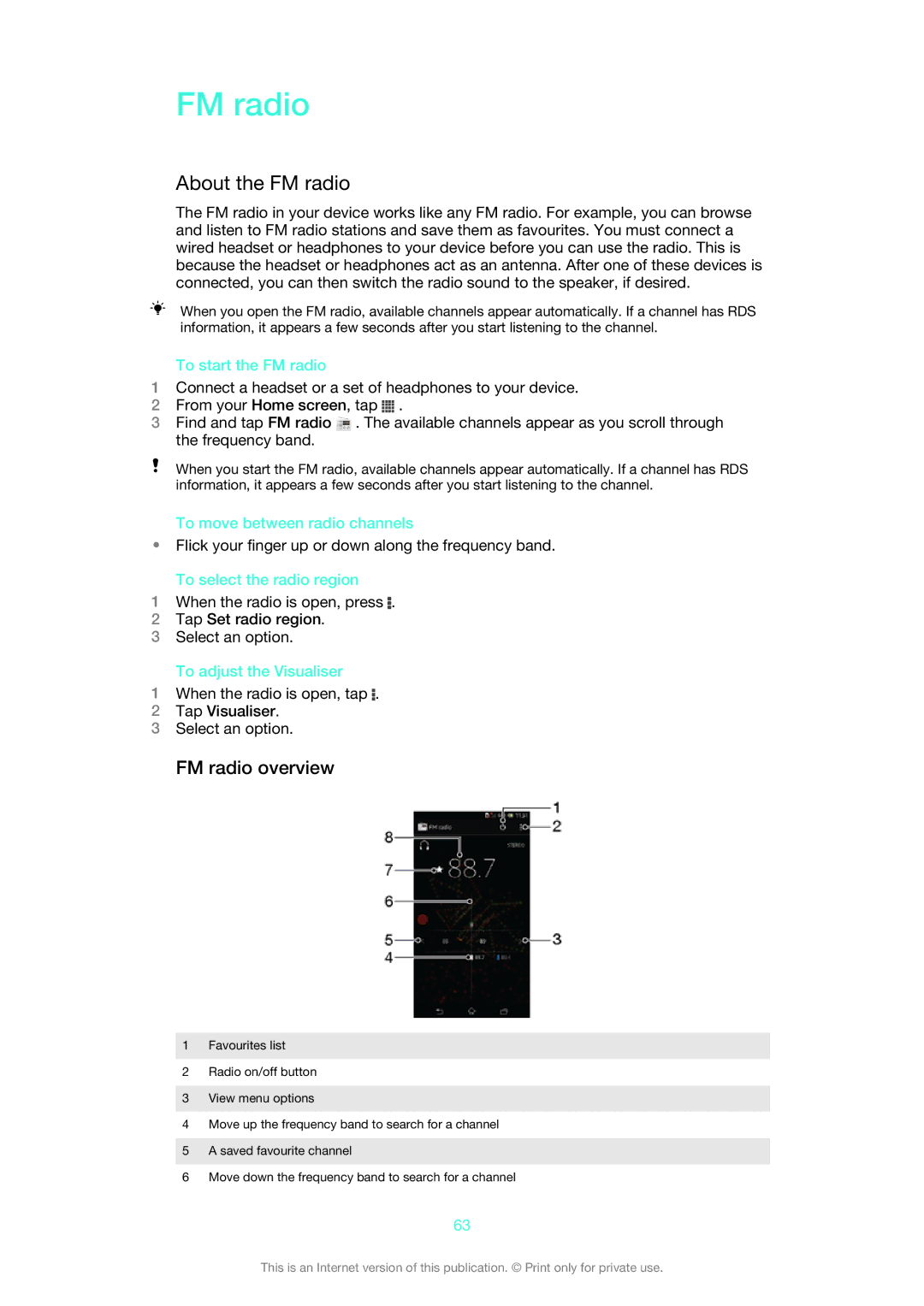 Sony 1275-9580 manual About the FM radio, FM radio overview 