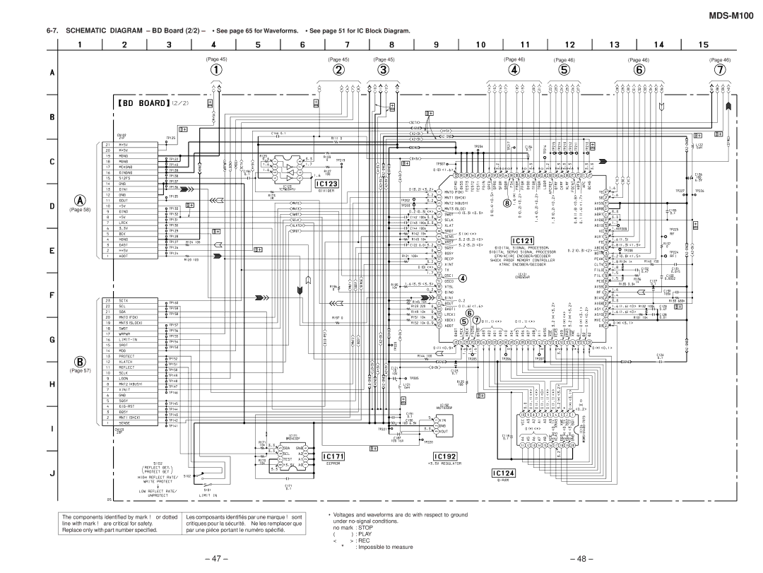 Sony 4-216-840-0 service manual Schematic Diagram BD Board 2/2 See, for Waveforms. See page 51 for IC Block Diagram 