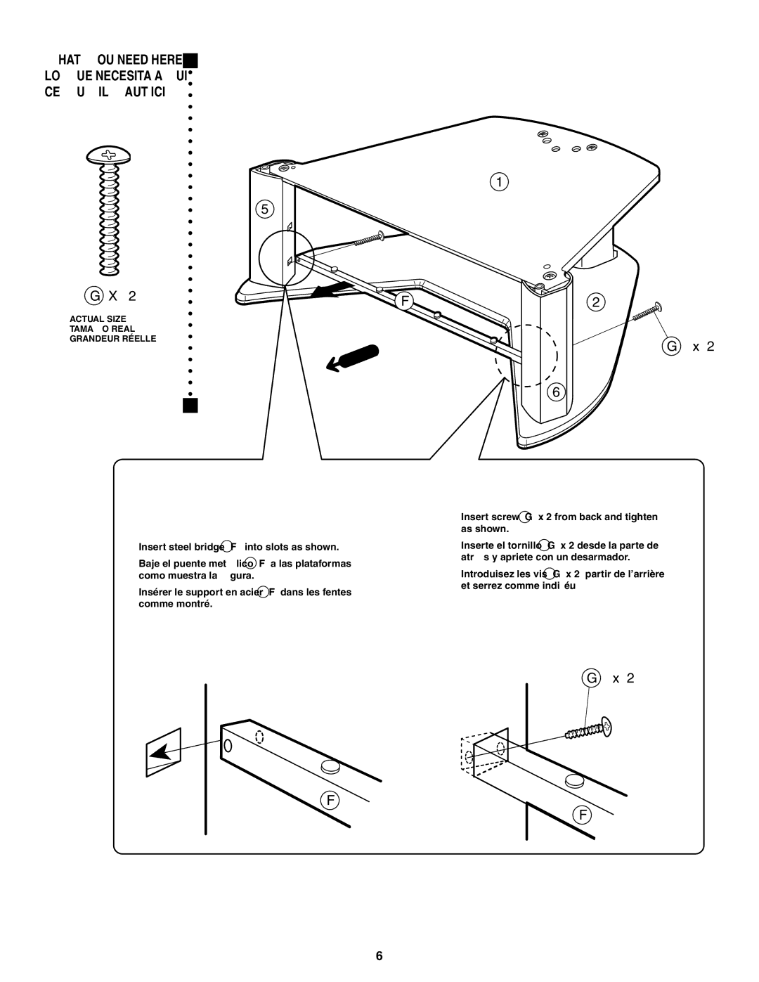 Sony 414, SU-34HX1 manual What YOU Need Here LO QUE Necesita Aqui CE QU’IL Faut ICI 