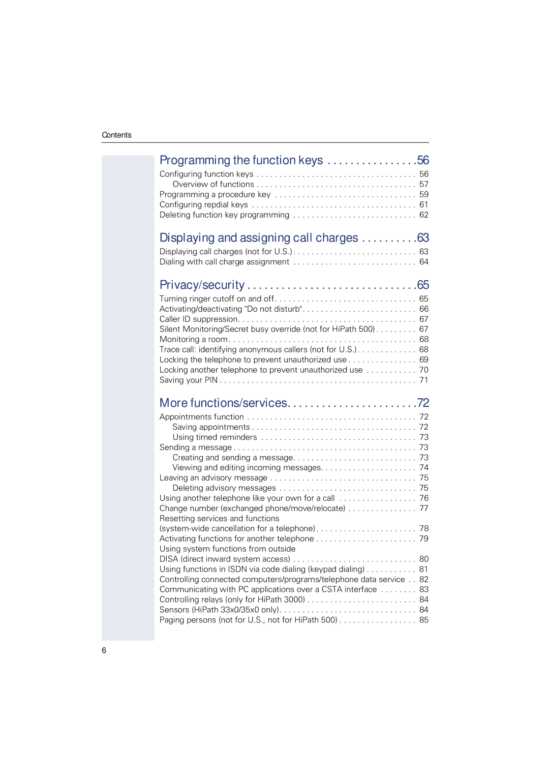 Sony 500 manual Displaying and assigning call charges 