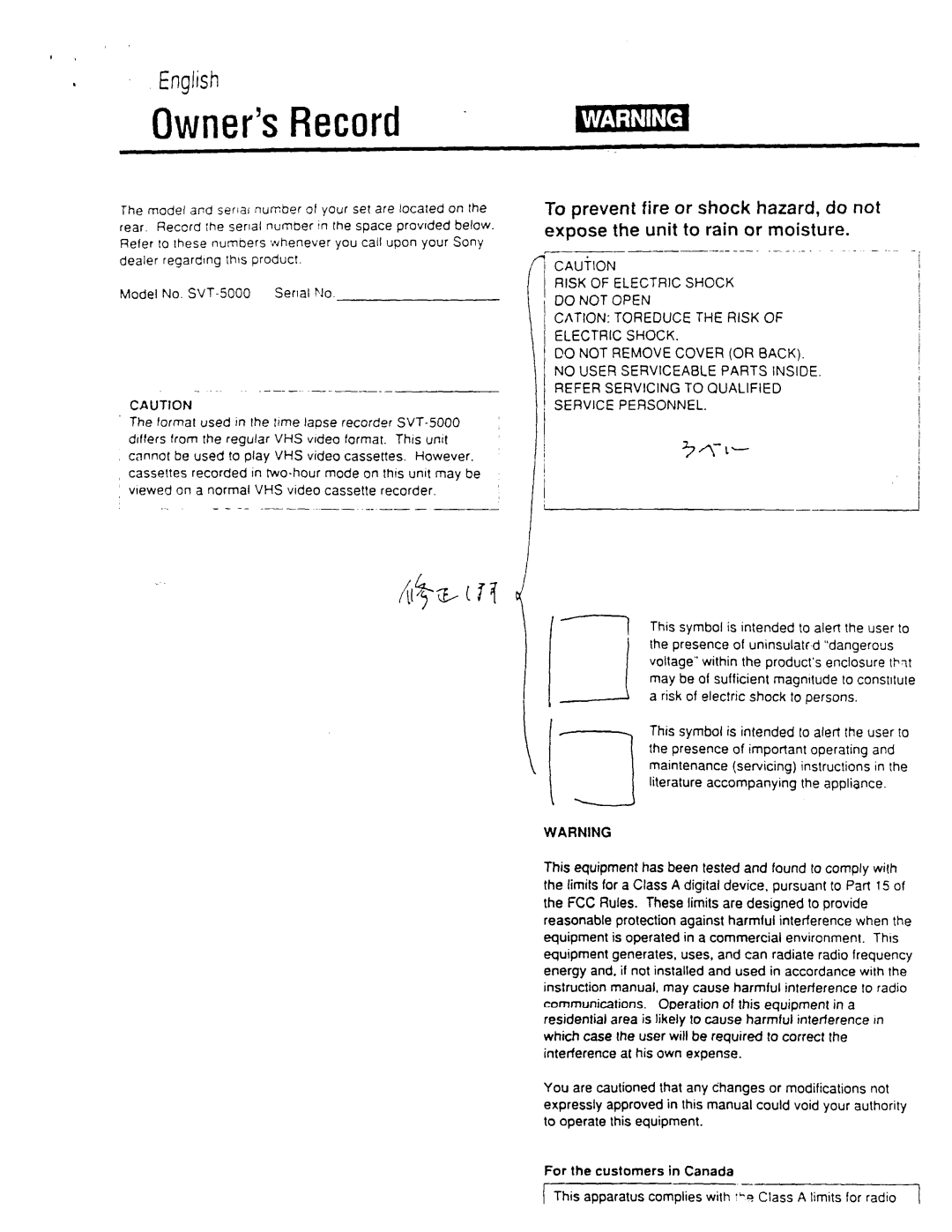 Sony 5000 manual 