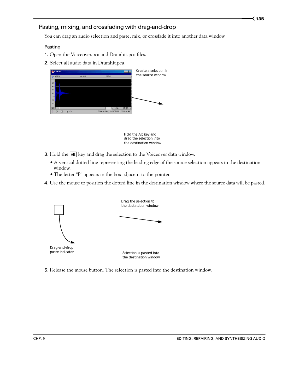 Sony 7 manual Pasting, mixing, and crossfading with drag-and-drop 