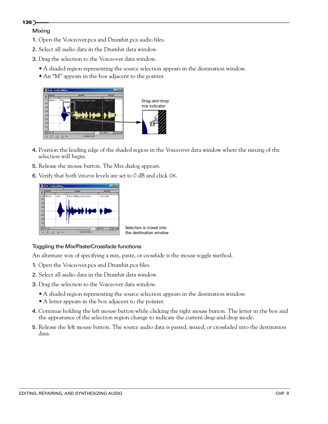 Sony 7 manual Mixing 