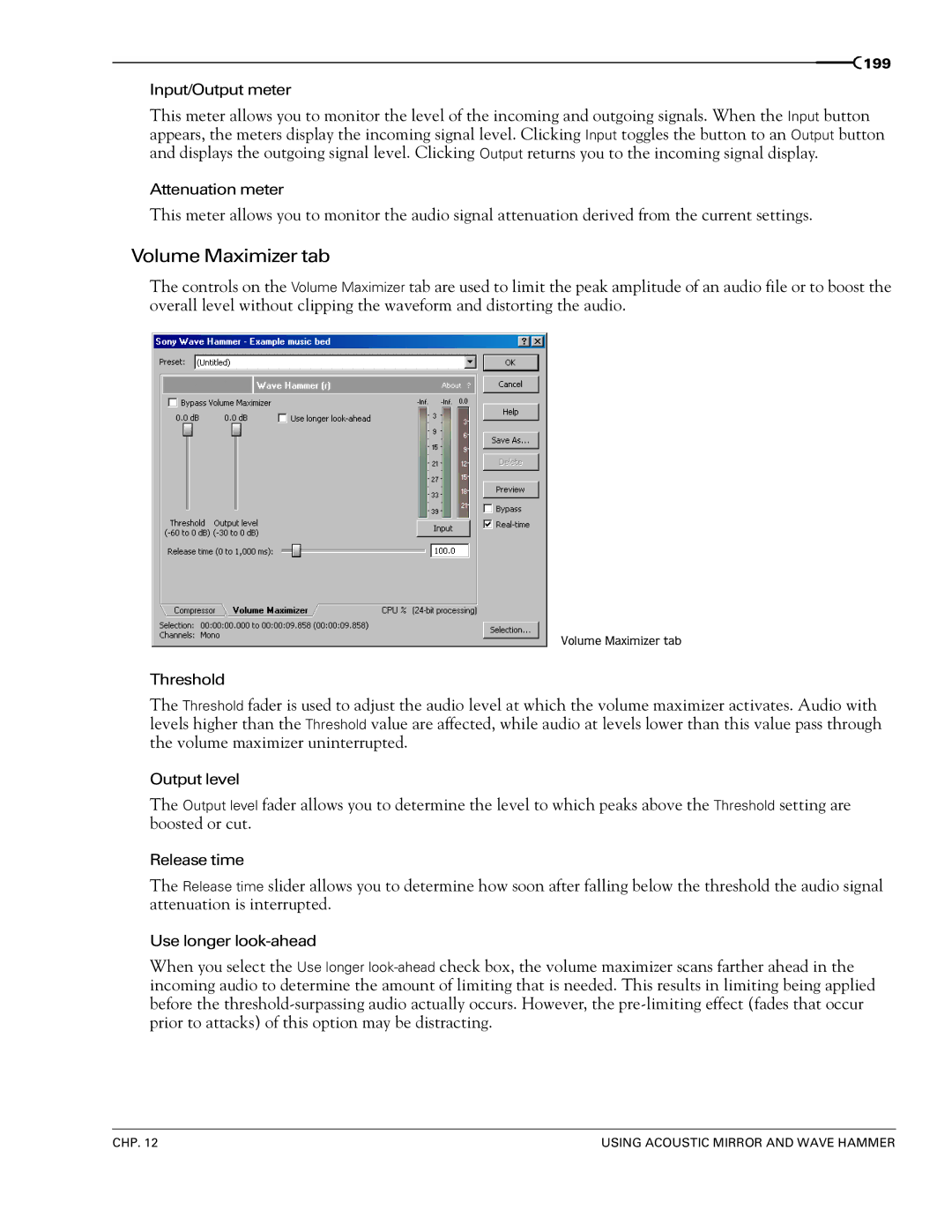 Sony 7 manual Volume Maximizer tab 