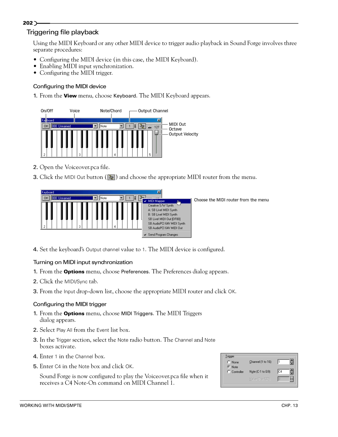 Sony 7 manual Triggering file playback 