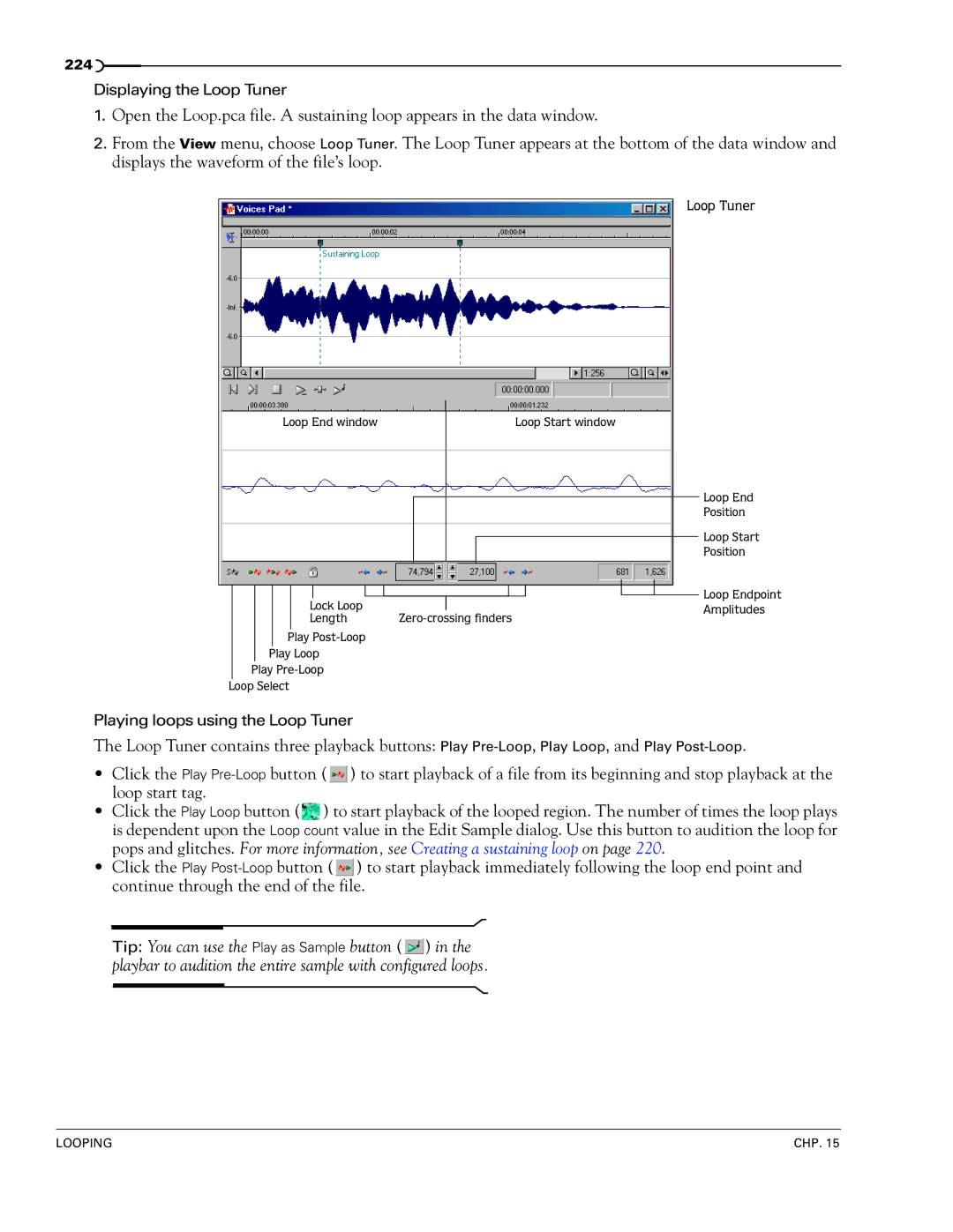 Sony 7 manual Loop Tuner 