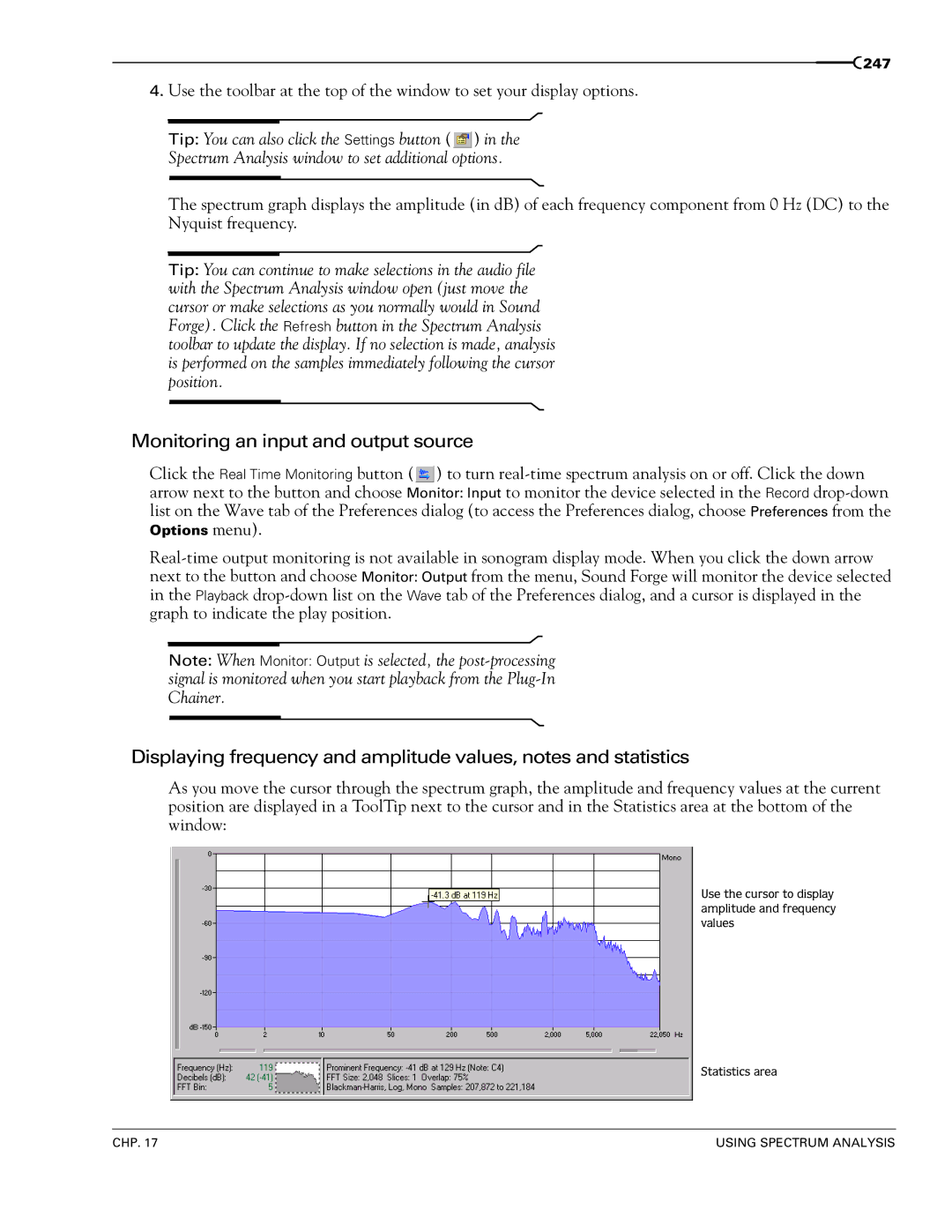 Sony 7 manual Monitoring an input and output source 