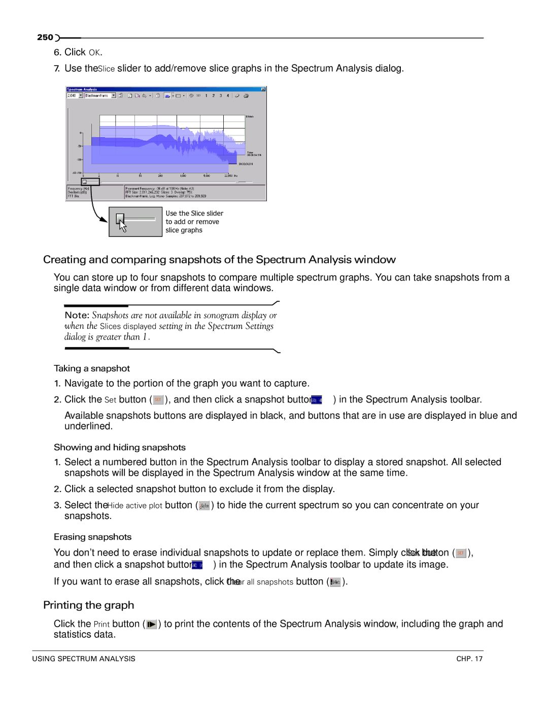 Sony 7 manual Printing the graph 