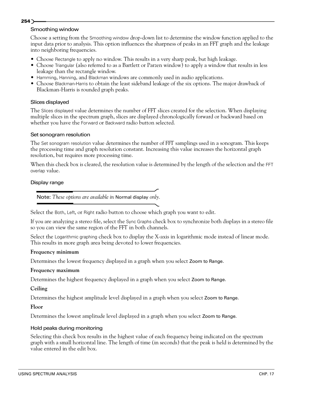 Sony 7 manual Frequency minimum 