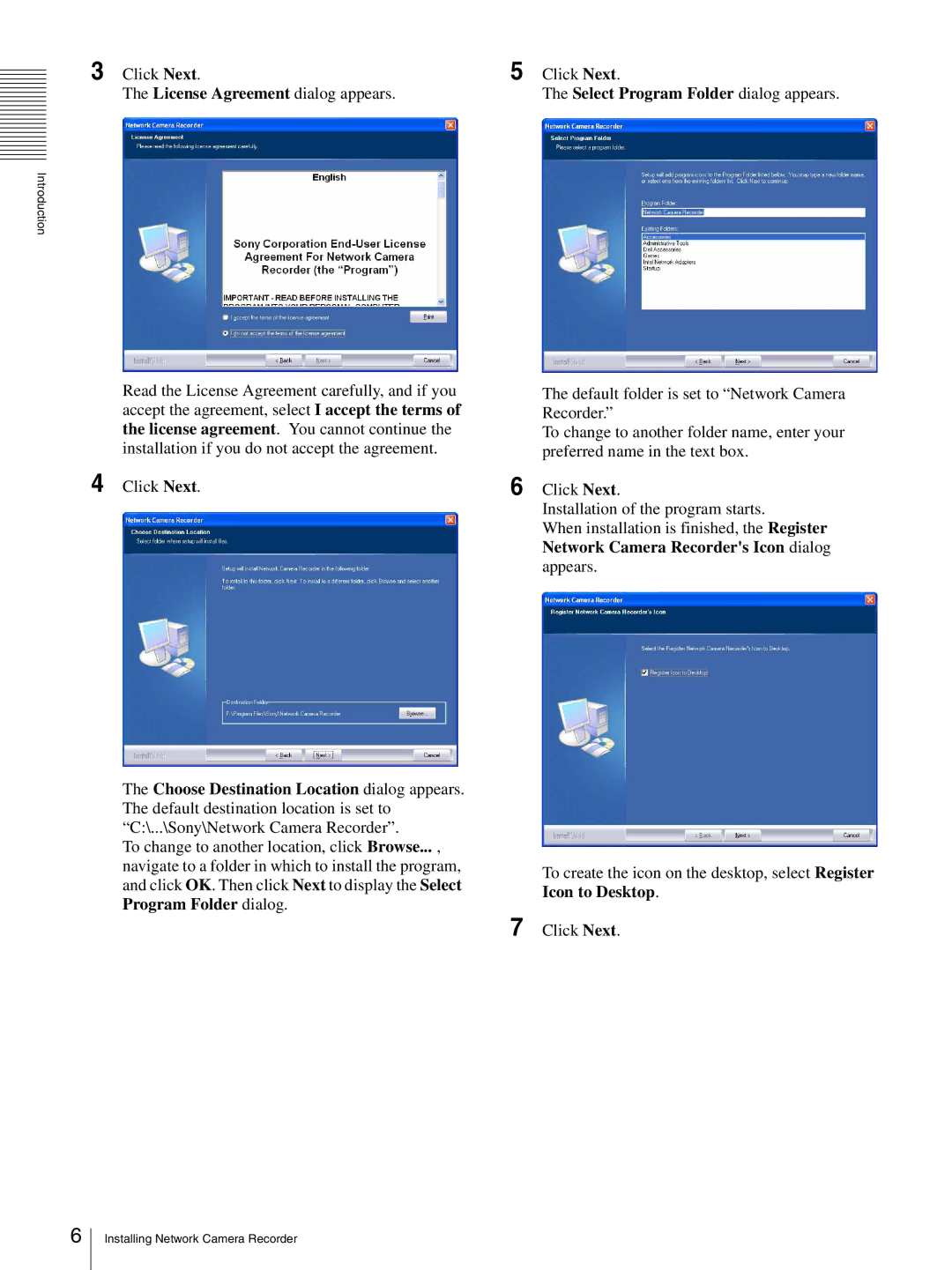 Sony 5525PW, 9032PW, 6027PW, 1340PW manual Click Next License Agreement dialog appears 