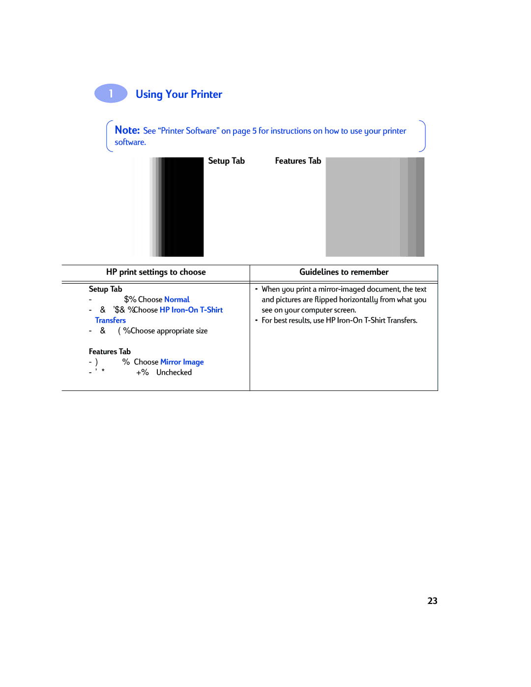 Sony 970C Series manual See on your computer screen, When you print a mirror-imaged document, the text 