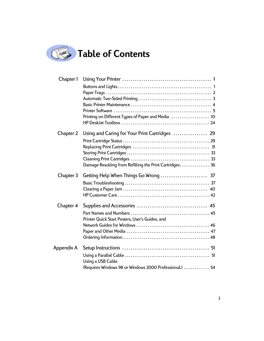 Sony 970C Series manual Table of Contents 