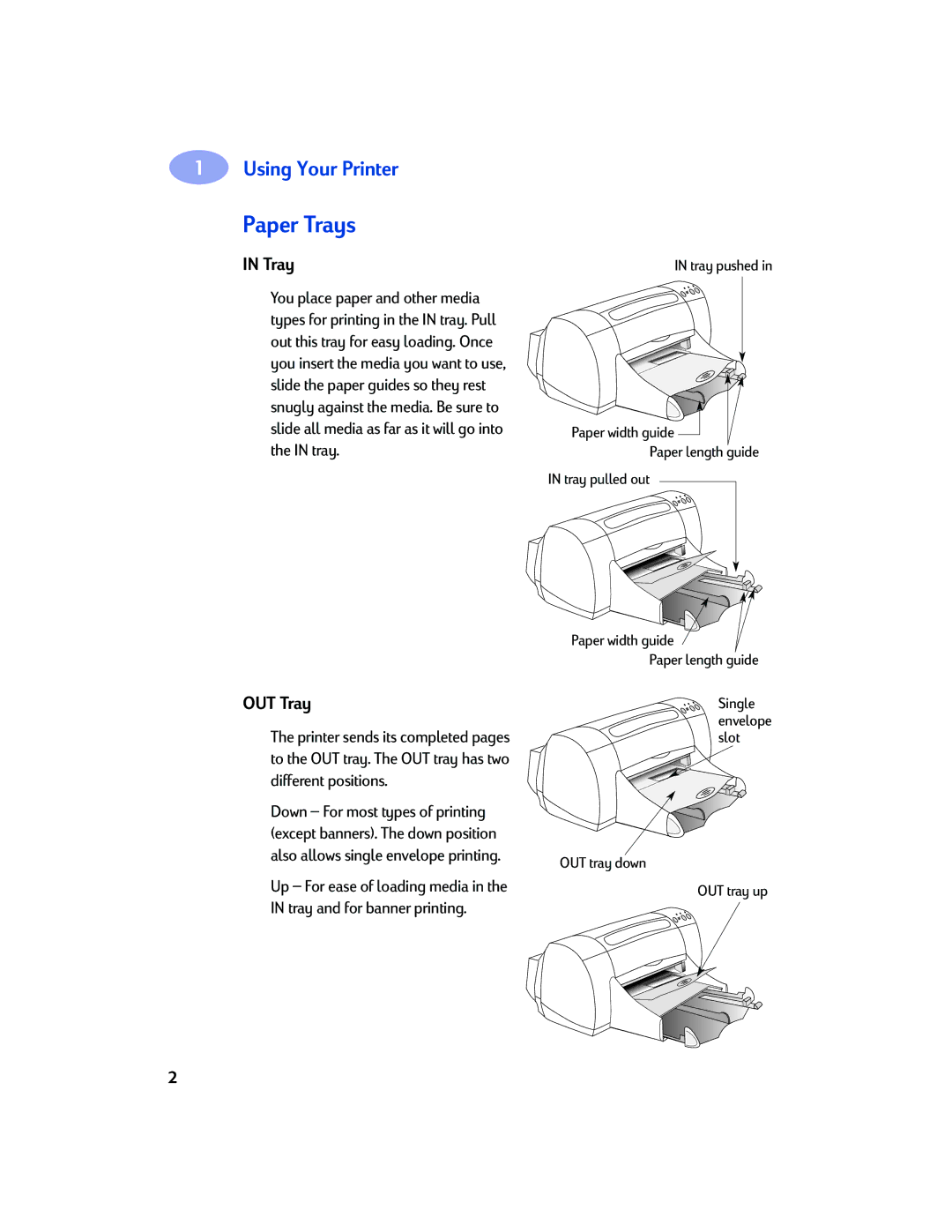 Sony 970C Series manual Paper Trays, OUT Tray 