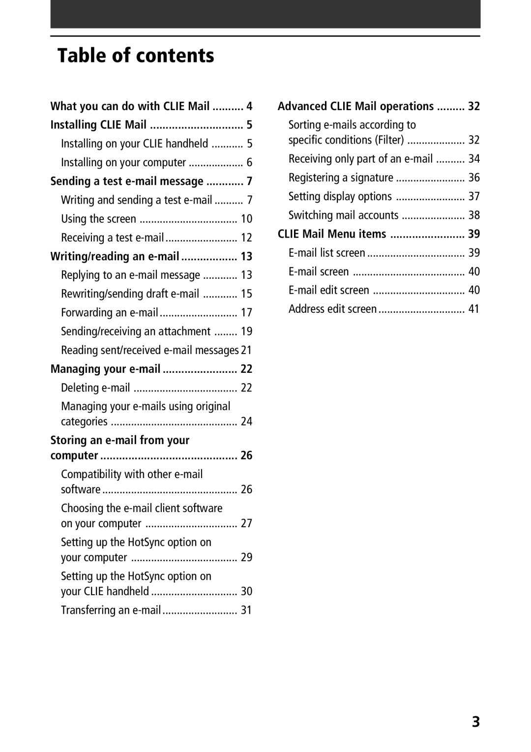 Sony A-AVZ-100-11 manual Table of contents 