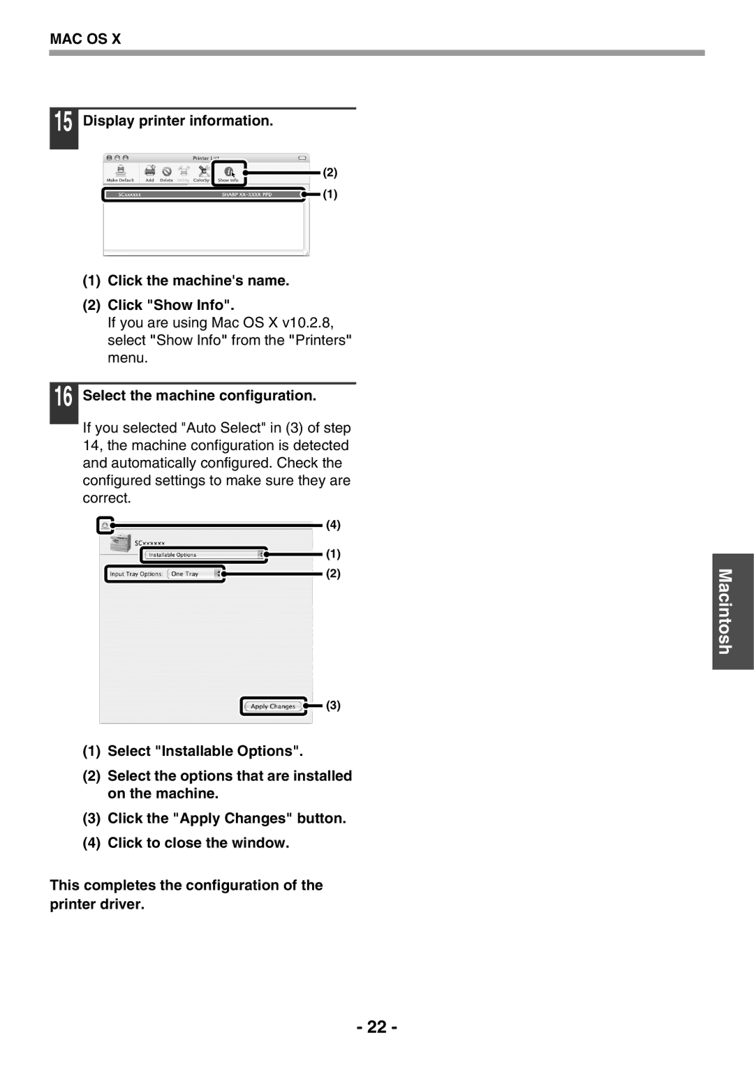 Sony AR-208S operation manual Select the machine configuration 