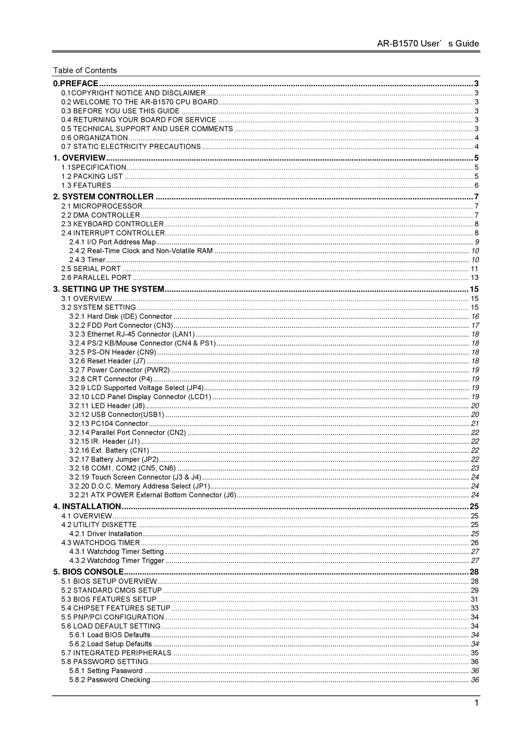 Sony manual AR-B1570 User’s Guide 