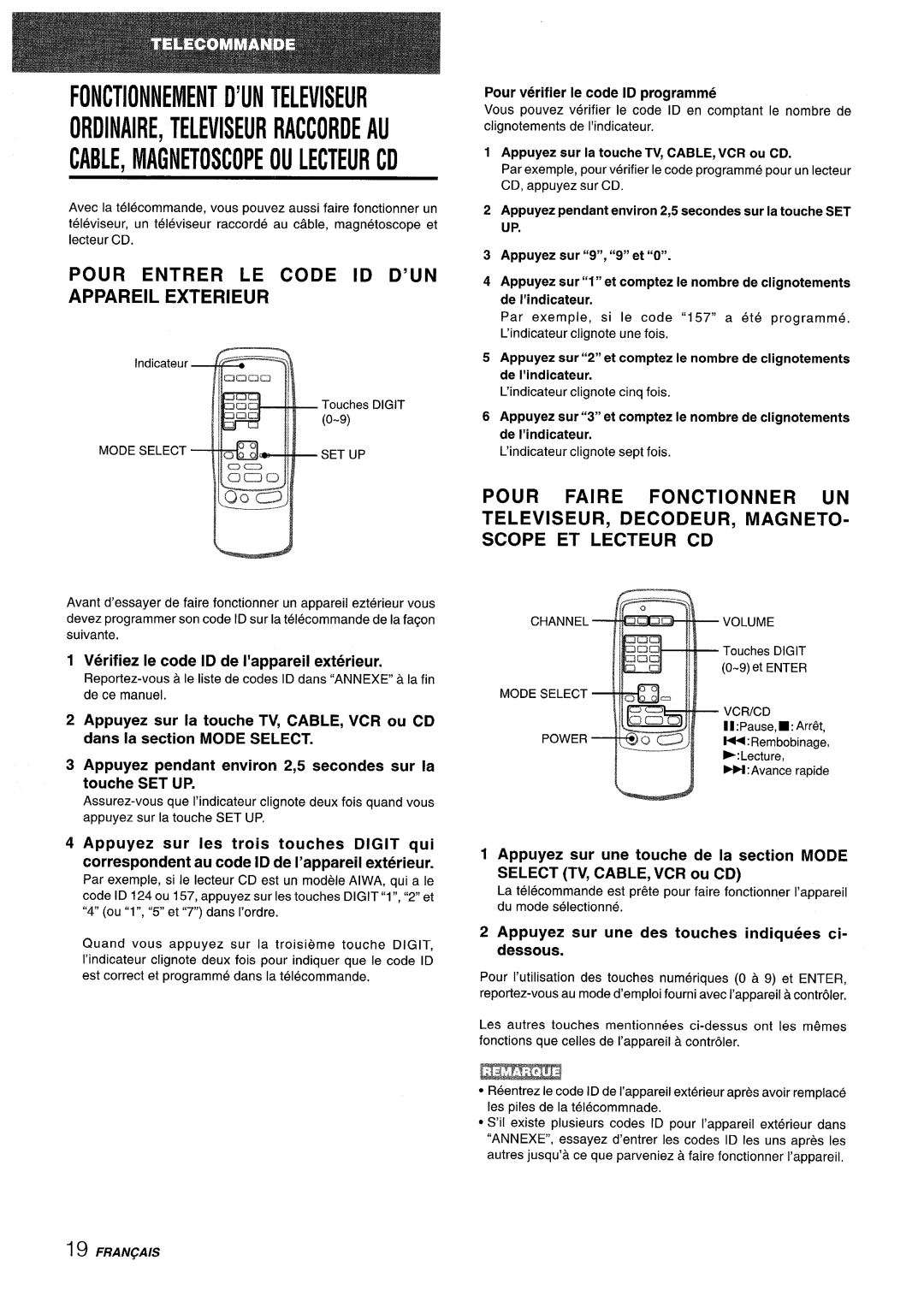 Sony AV-DV75 manual Fonctionnementd’Unteleviseur, Cable,Magnetoscopeoulecteurcd, Ordinaire,Televiseurraccordeau 