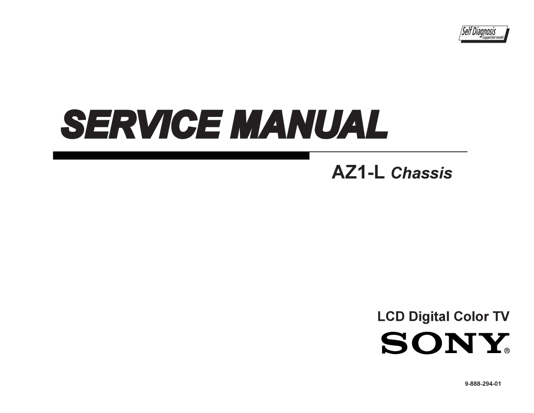 Sony AZ1-L service manual Self Diagnosis 