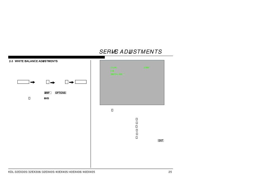 Sony AZ1-L service manual White Balance Adjustments 