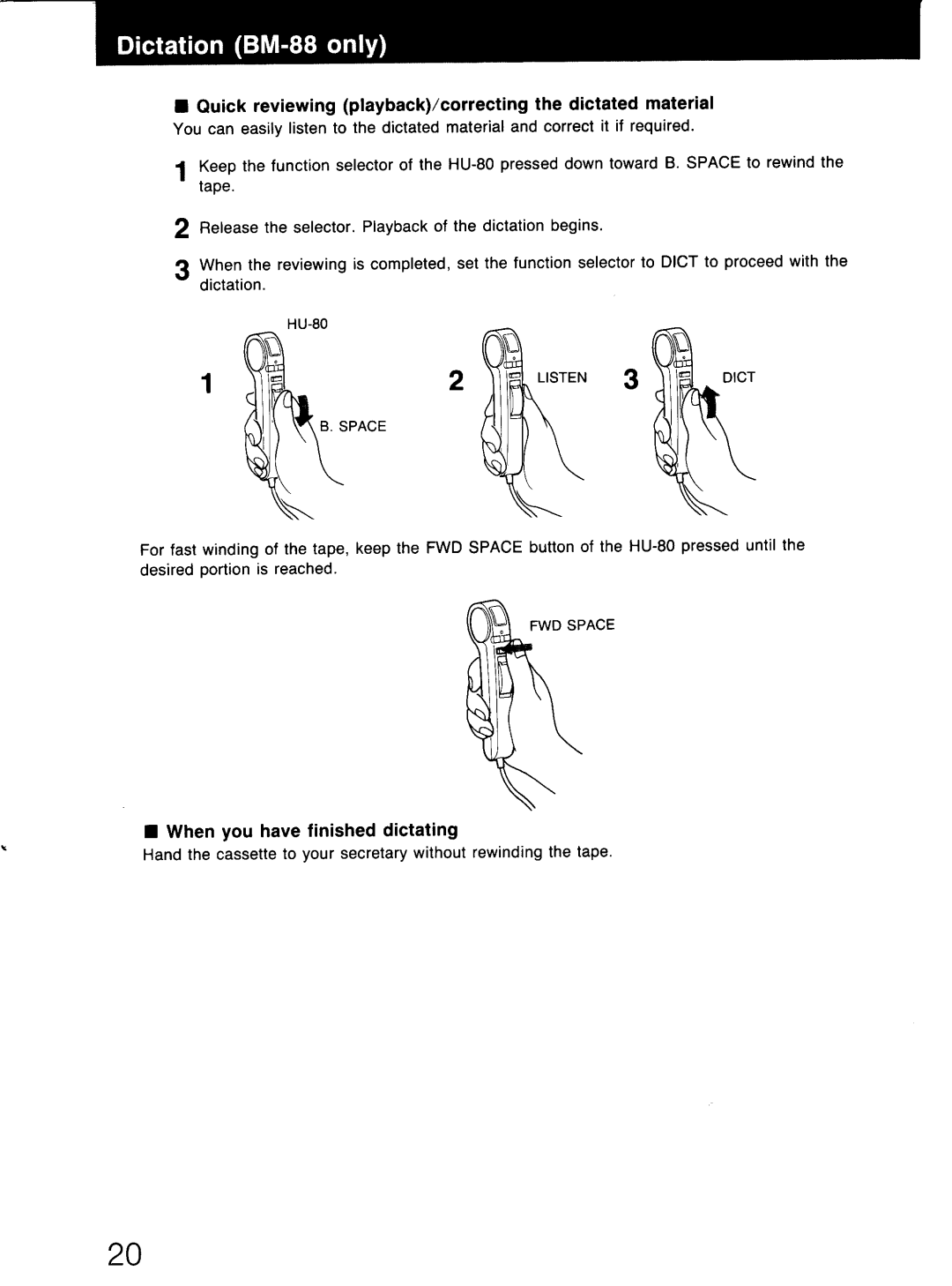 Sony BM-88 manual 